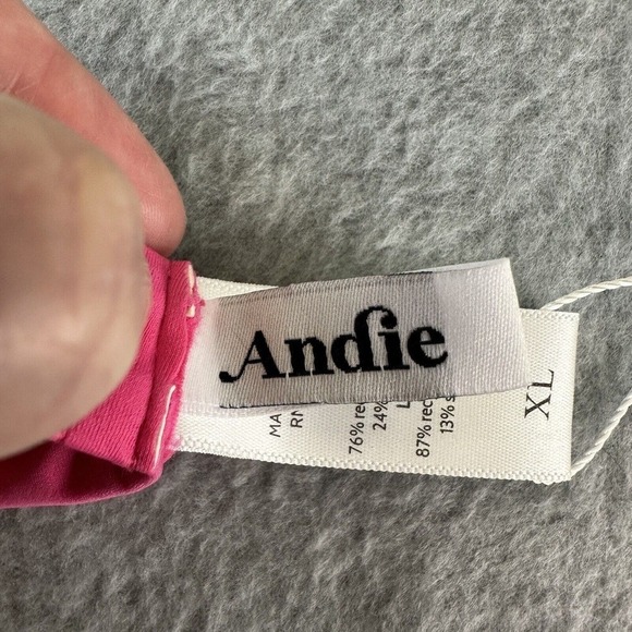 Andie The Santorini Top Women Sz XL Classic Triangle Bikini Adjustable Straps - Picture 6 of 12